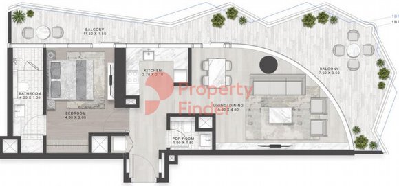 1 Bedroom Apartment