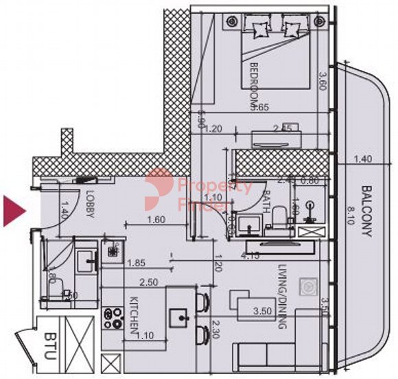 1 Bedroom Apartment