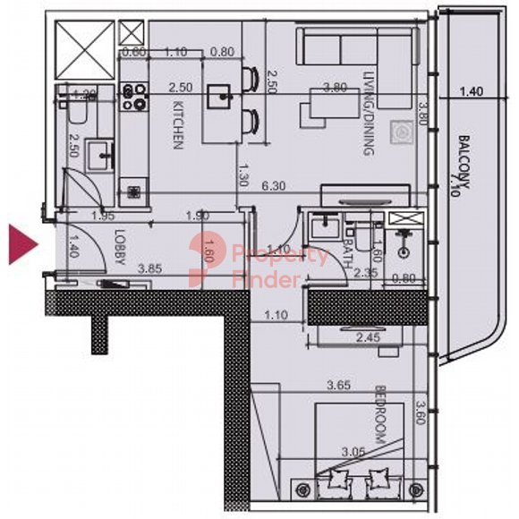 1 Bedroom Apartment