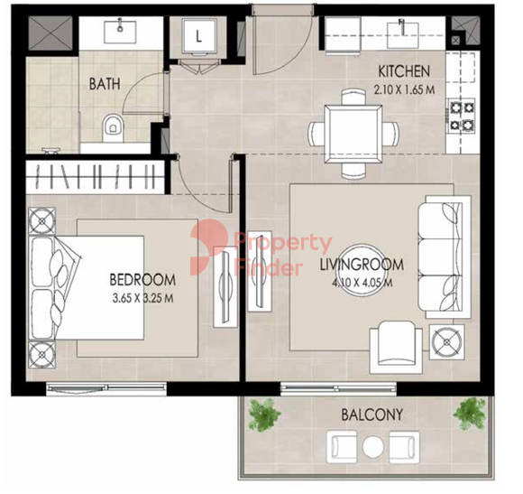 1 Bedroom Apartment