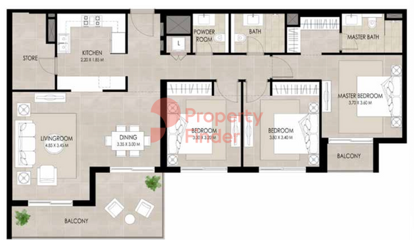 3 Bedroom Apartment