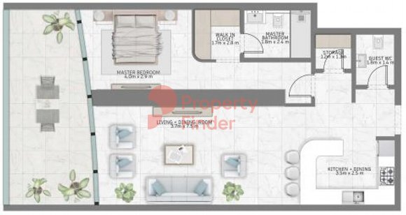 1 Bedroom Apartment