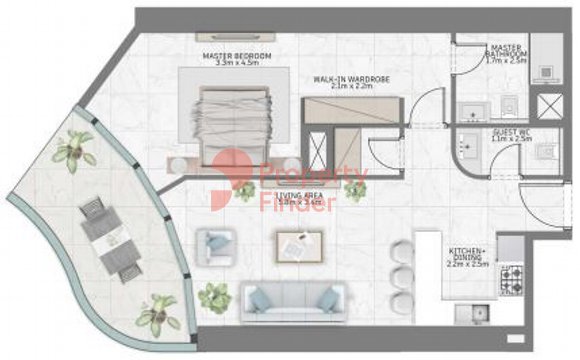 1 Bedroom Apartment