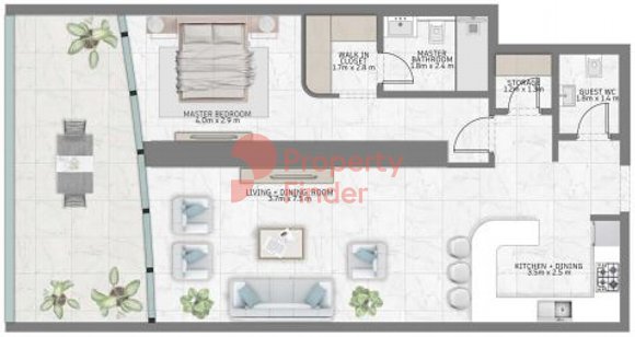 1 Bedroom Apartment