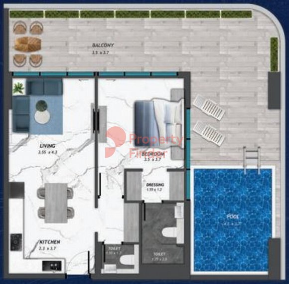 1 Bedroom Apartment
