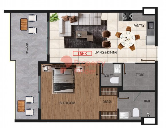 1 Bedroom Apartment