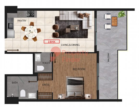 1 Bedroom Apartment
