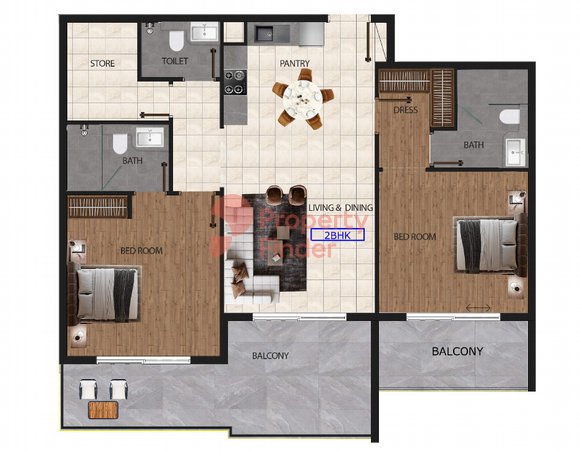 2 Bedroom Apartment