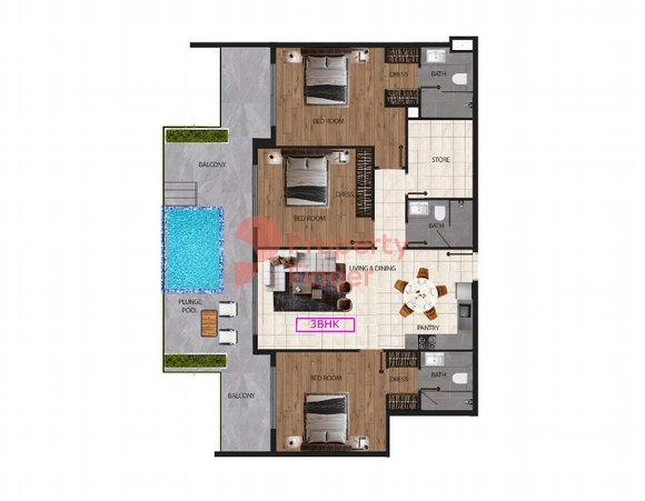 3 Bedroom Apartment