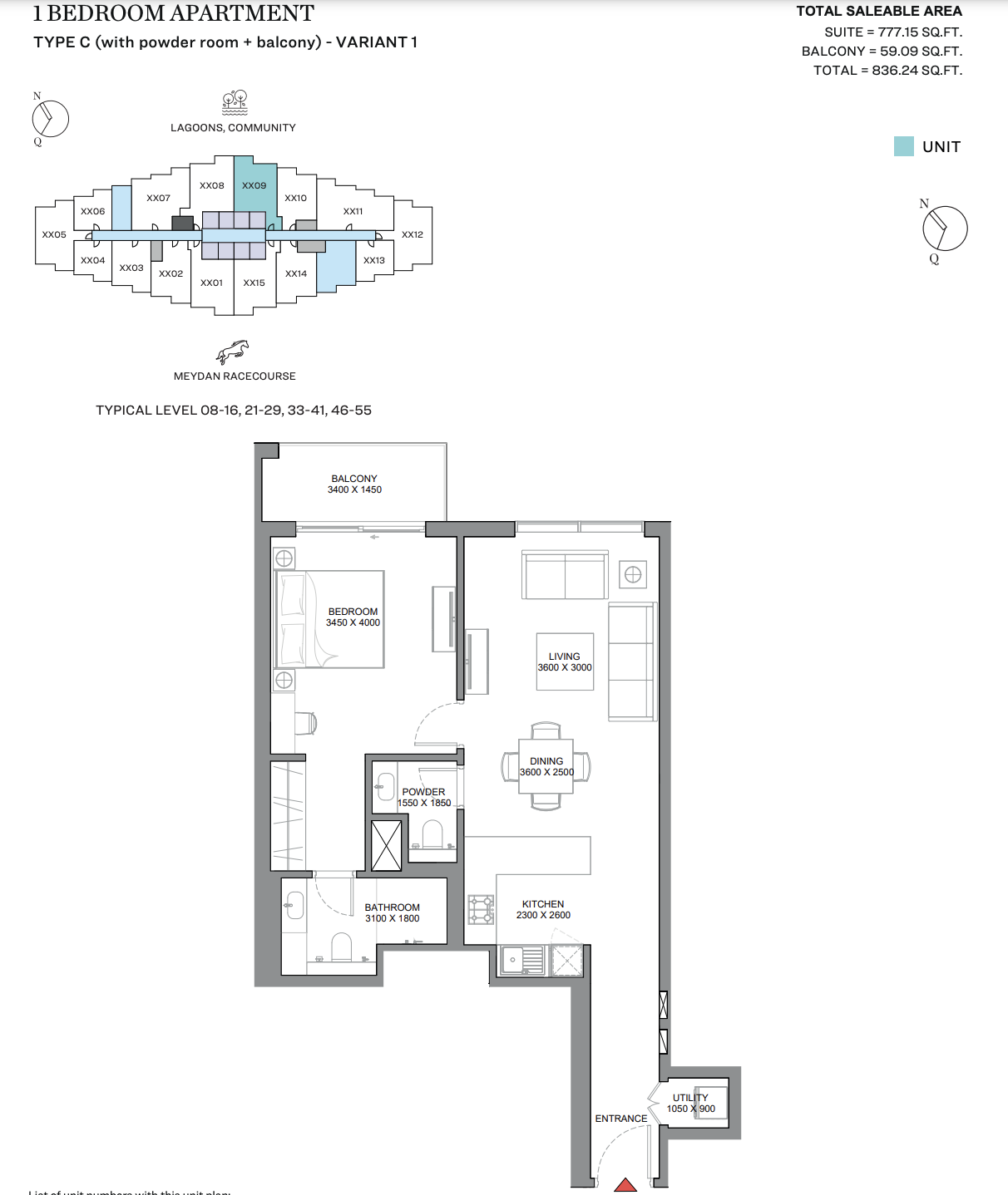 1 Bedroom Apartment
