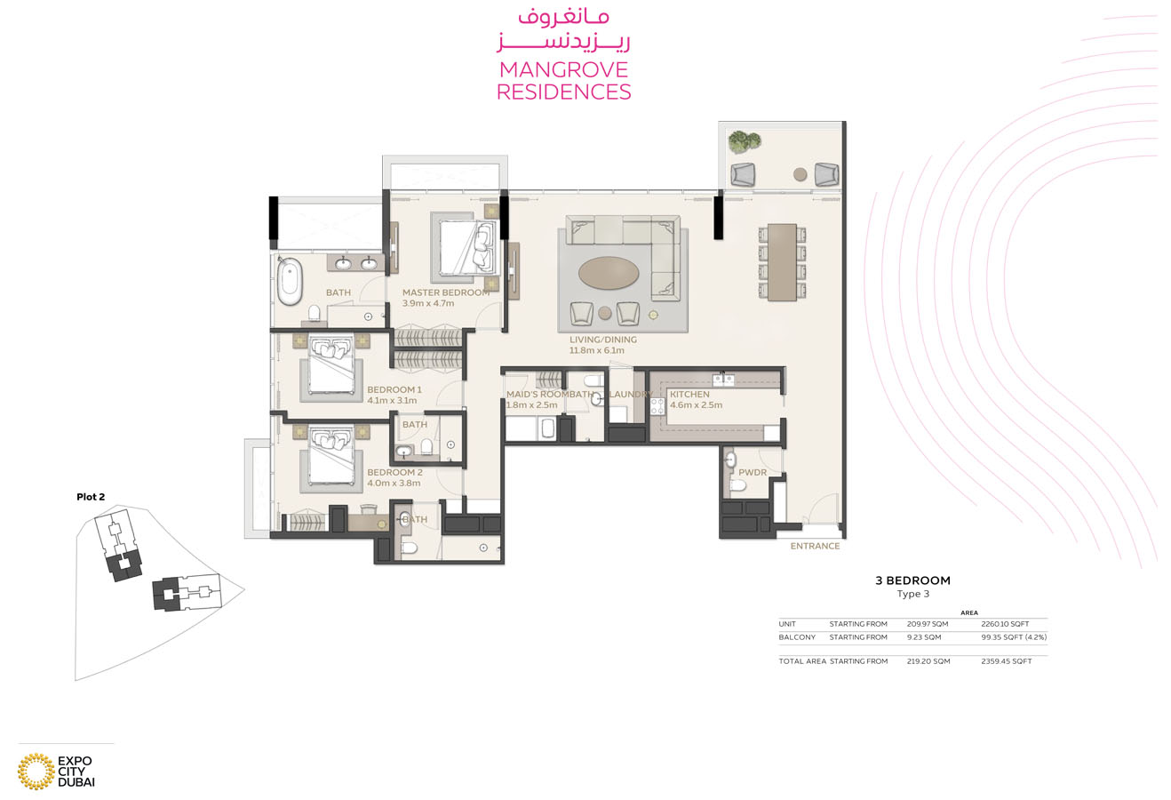3 Bedroom Apartment