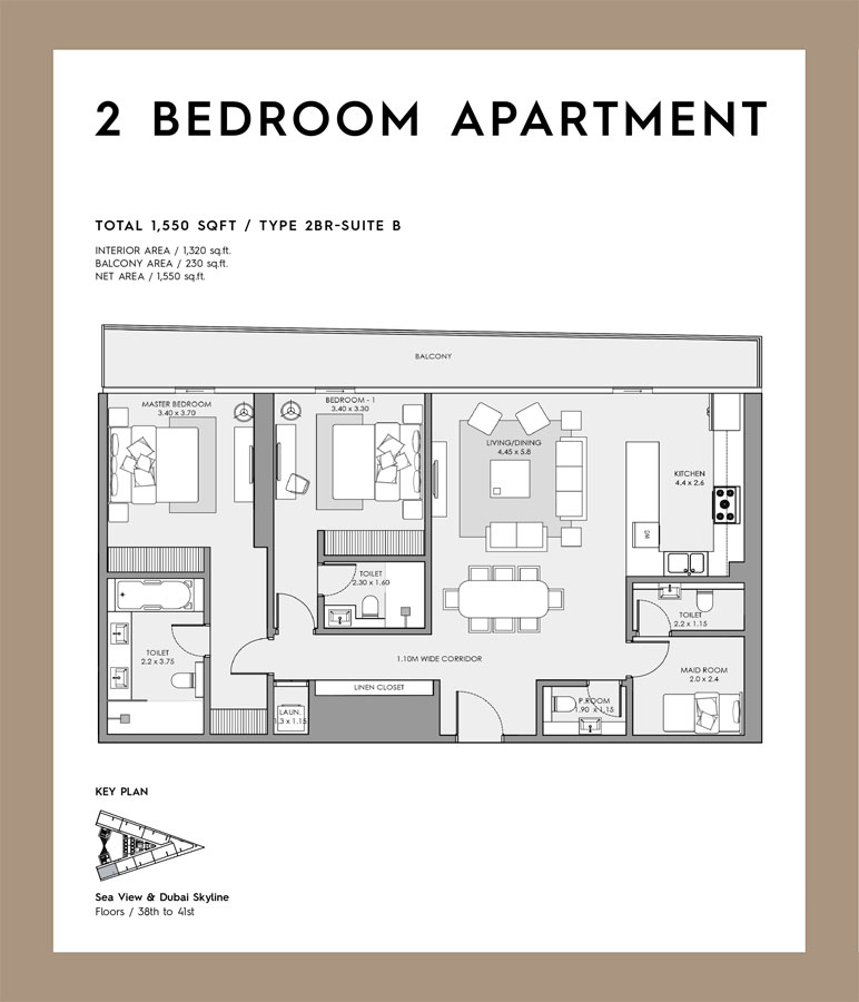 2 Bedroom Apartment