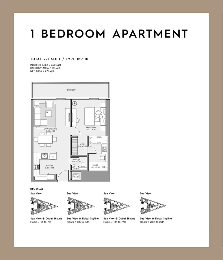 1 Bedroom Apartment