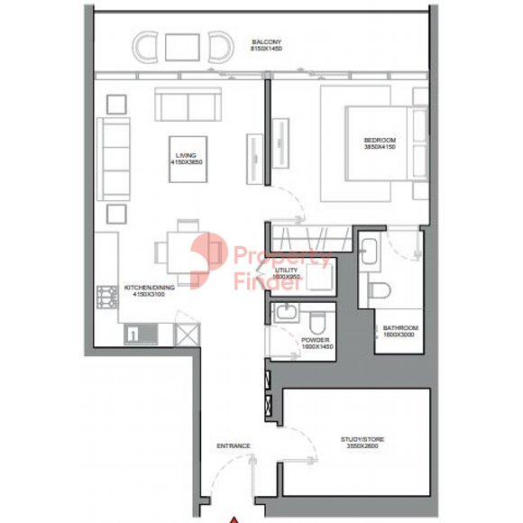 1 Bedroom Apartment