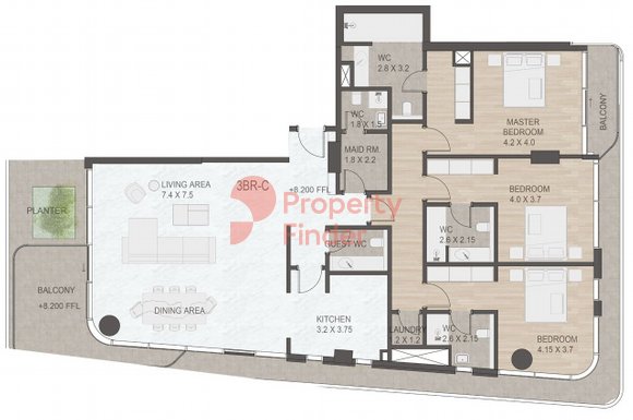 3 Bedroom Apartment