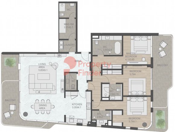 3 Bedroom Apartment