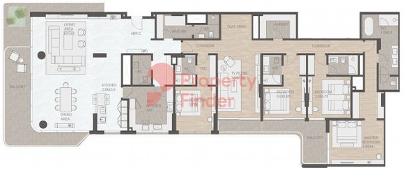 4 Bedroom Apartment