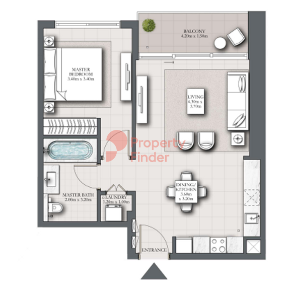 1 Bedroom Apartment