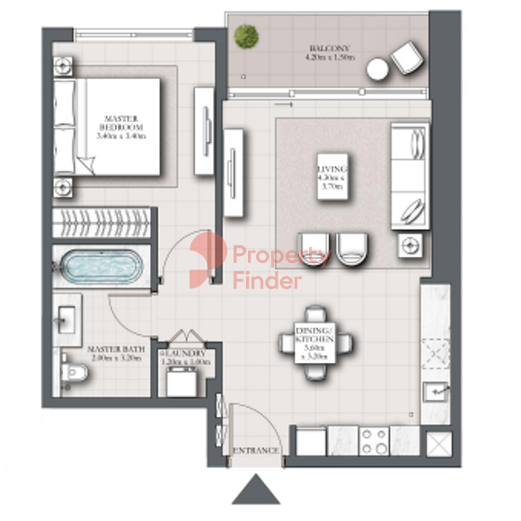 1 Bedroom Apartment