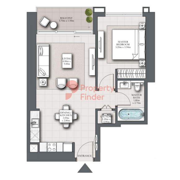 1 Bedroom Apartment