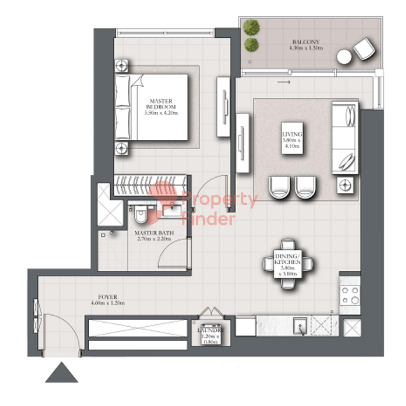 1 Bedroom Apartment
