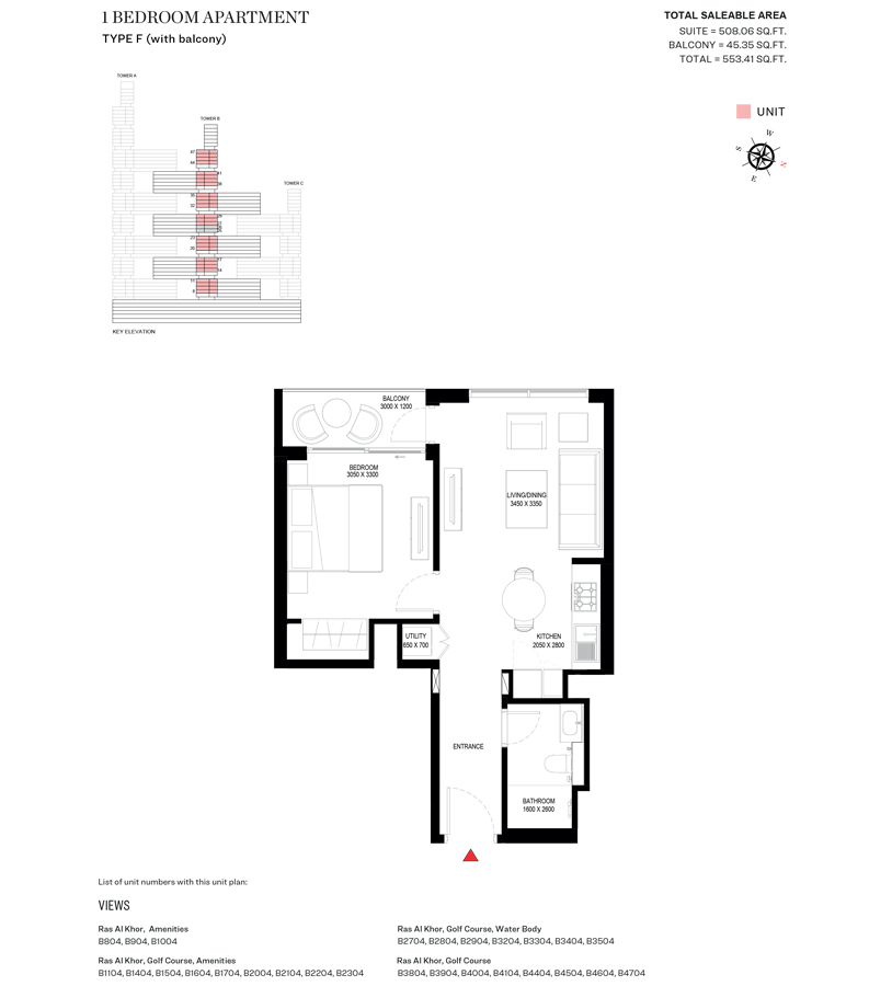 Type F-Tower B-1BED