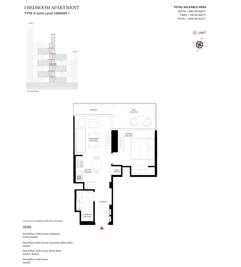 Type G Variant 1-Tower B-1BED