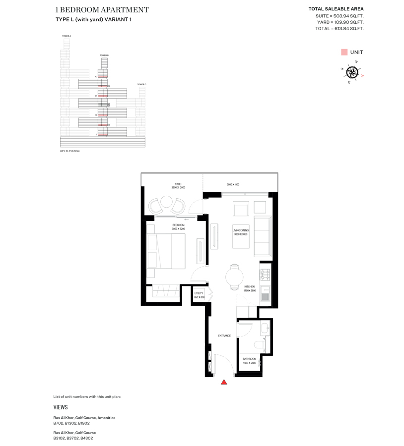 Type L Variant 1-Tower B-1BED