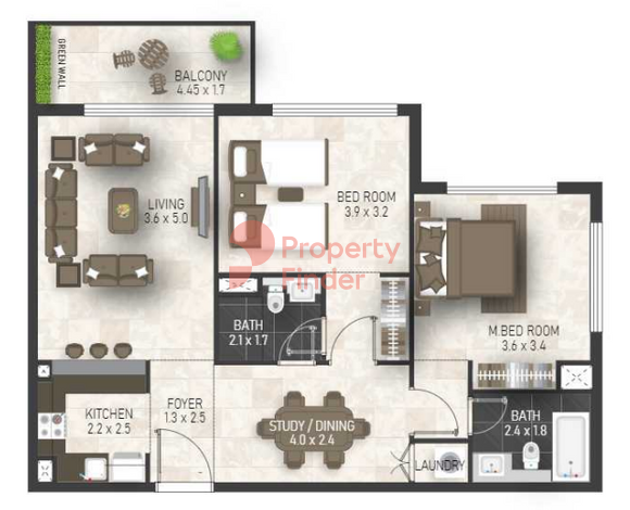 2 Bedroom Apartment