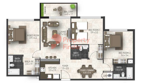 3 Bedroom Apartment