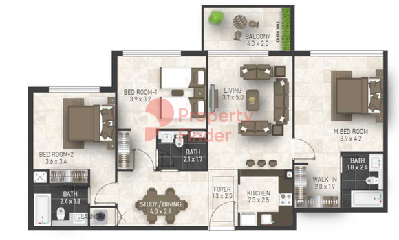 3 Bedroom Apartment