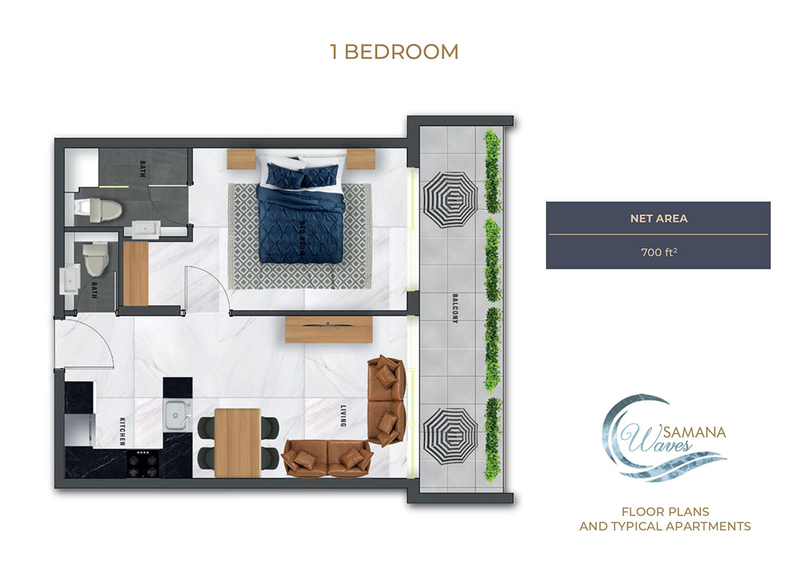 1 Bedroom Apartment