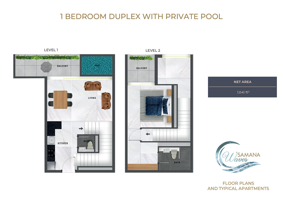 1 Bedroom Duplex