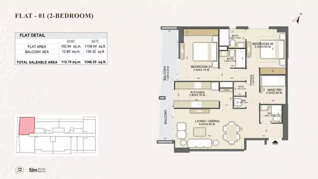 Type A Flat 01 + Maid